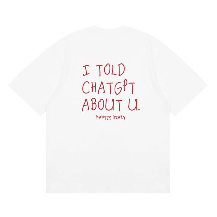 QUEIY Letter Print T-Shirt