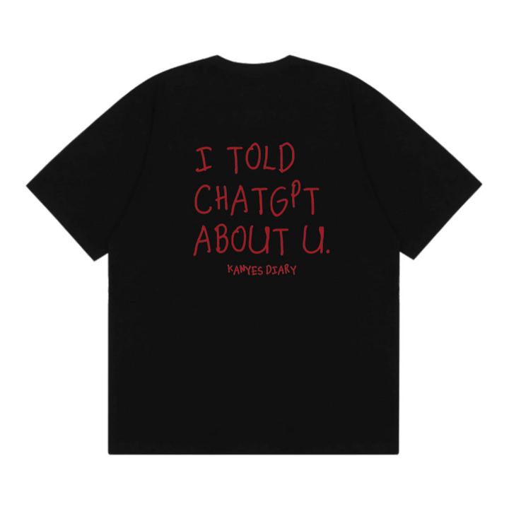 QUEIY Letter Print T-Shirt