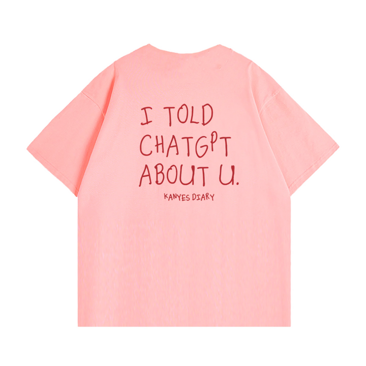 QUEIY Letter Print T-Shirt