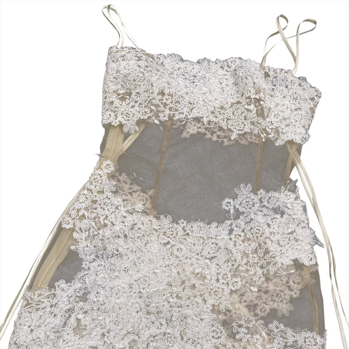 CUYUE Slip Maxi Evening Dress Gown