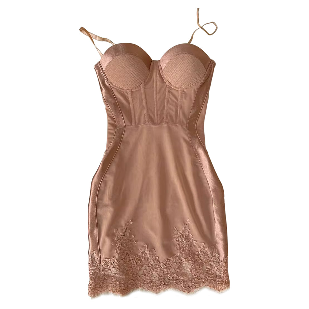 YUGUT Slip Mini Evening Dress Gown