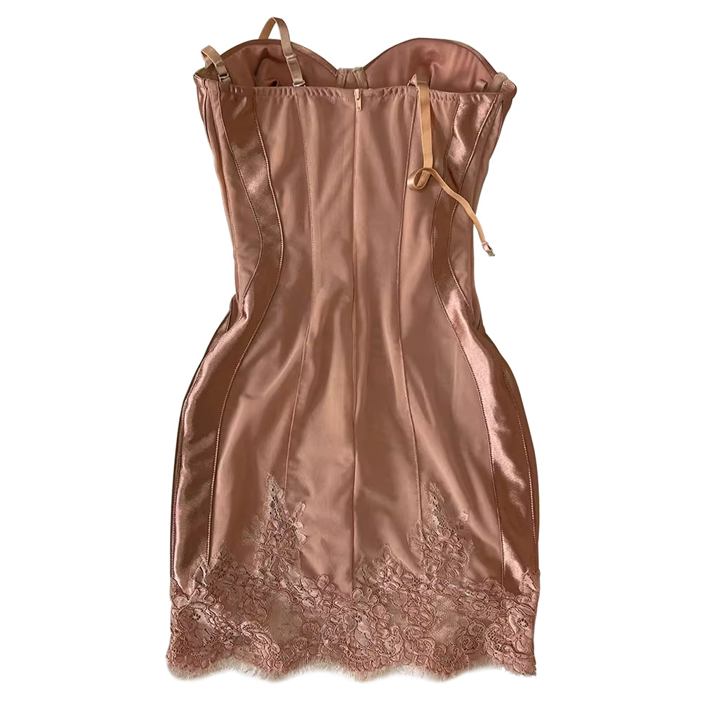 YUGUT Slip Mini Evening Dress Gown