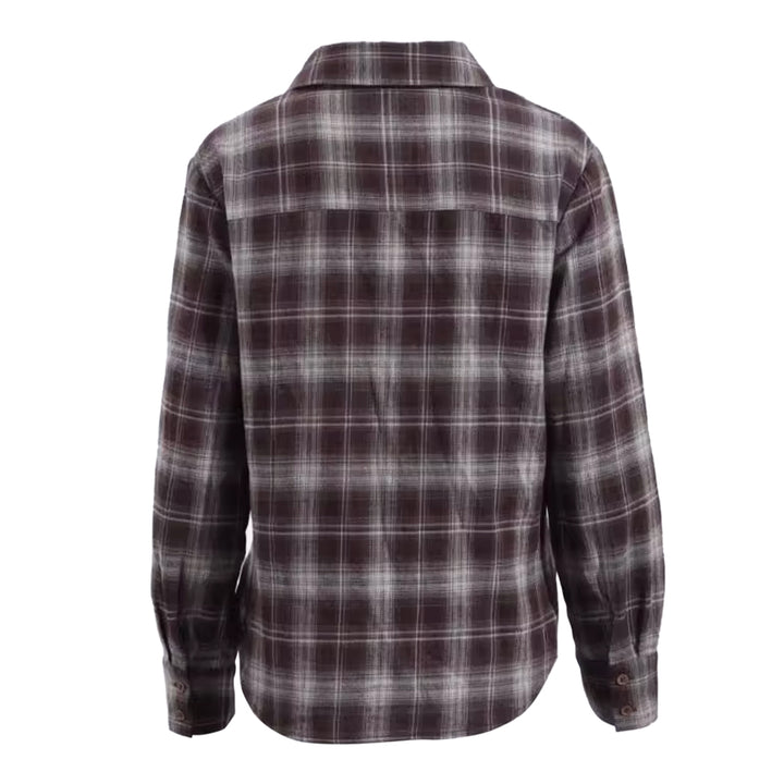 FUSOY Plaid Waist-cinching Shirt