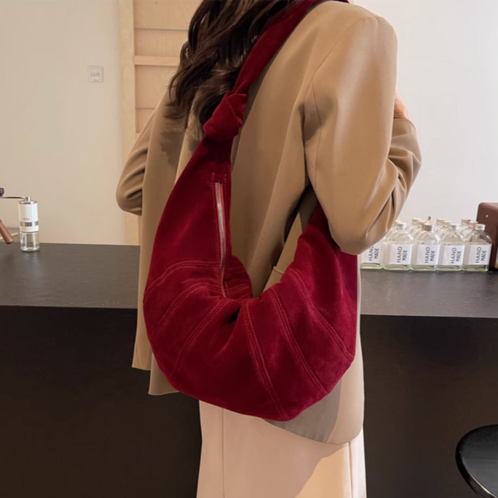 NUJIO Suede Cross Body Bag - Large