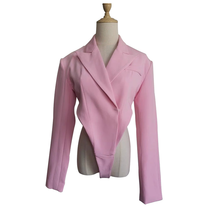 YIHUF Backless Jumpsuit Blazer