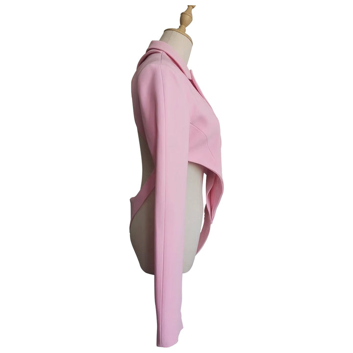 YIHUF Backless Jumpsuit Blazer