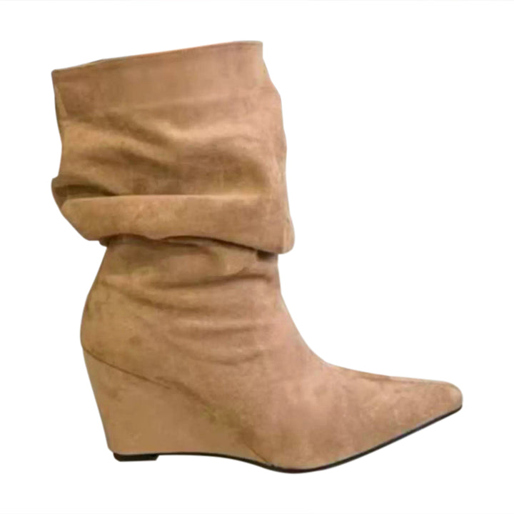 DELOG Wedged Heel Ankle Boots