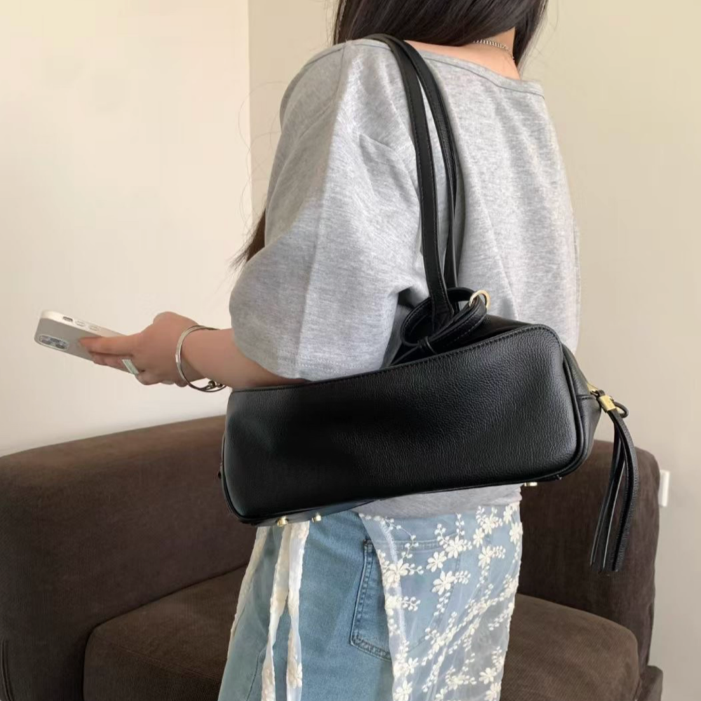 AOINQ Leather Tote Bag - Small