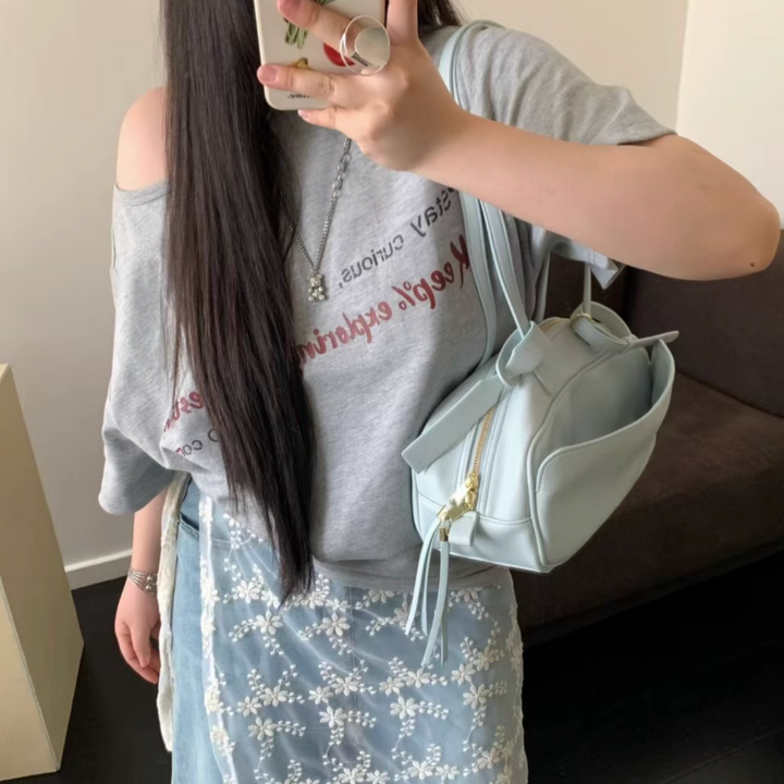 AOINQ Leather Tote Bag - Small