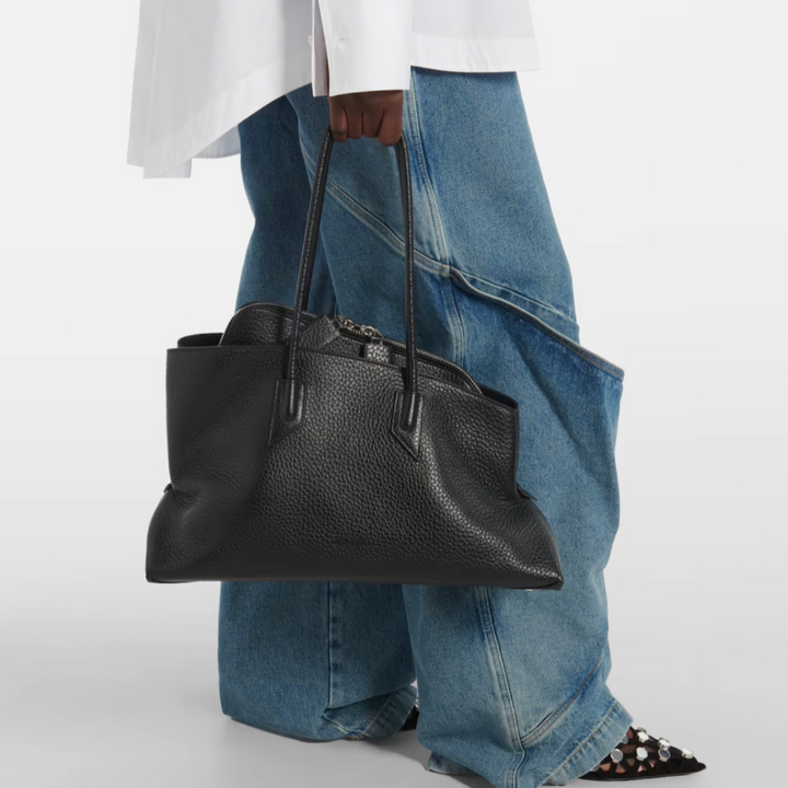 DARLN Lychee Leather Tote Bag - Large