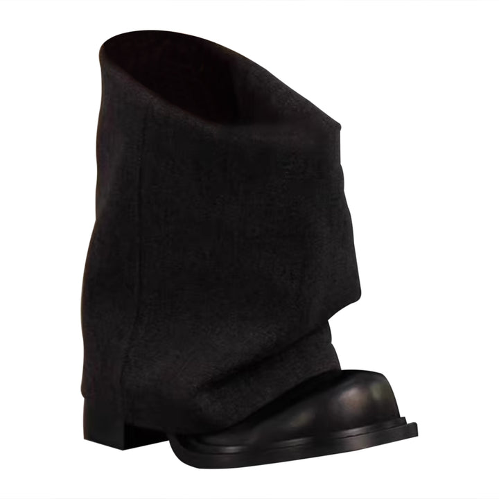 YUNTO Leather Ankle Boots