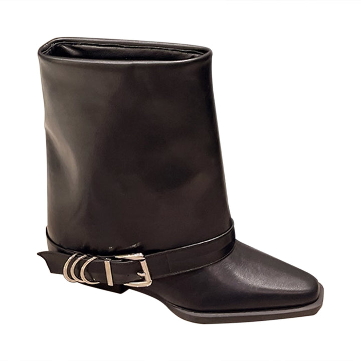 MAIXU Leather Ankle Boots