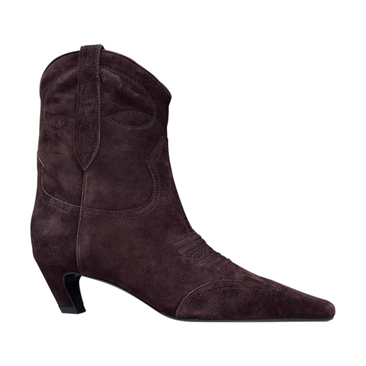 FUXUI Kitten Heel Suede Ankle Boots