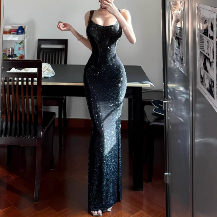 TNZUA Slip Evening Dress Gown