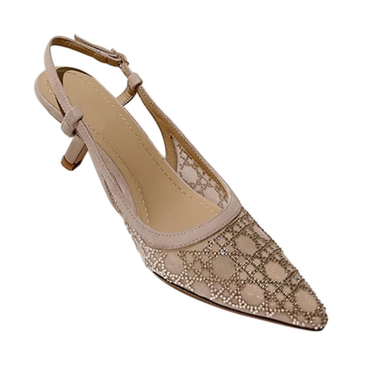 FAHMY Kitten Heel Sandals