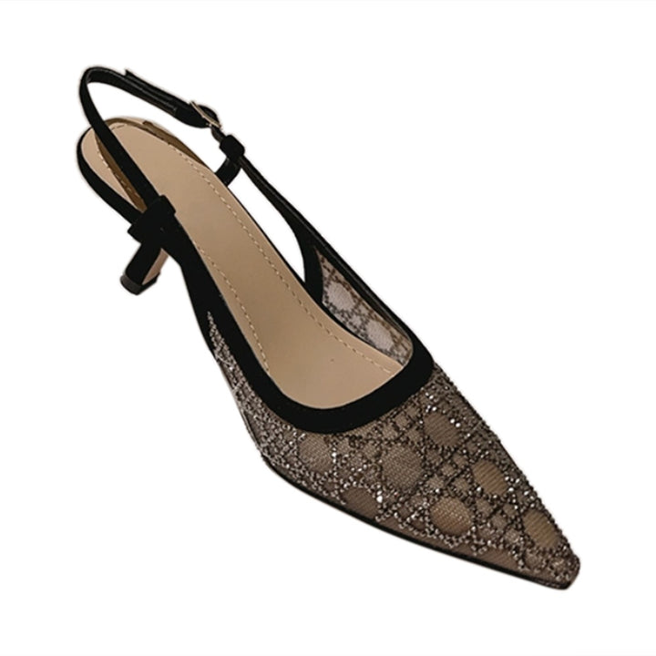 FAHMY Kitten Heel Sandals