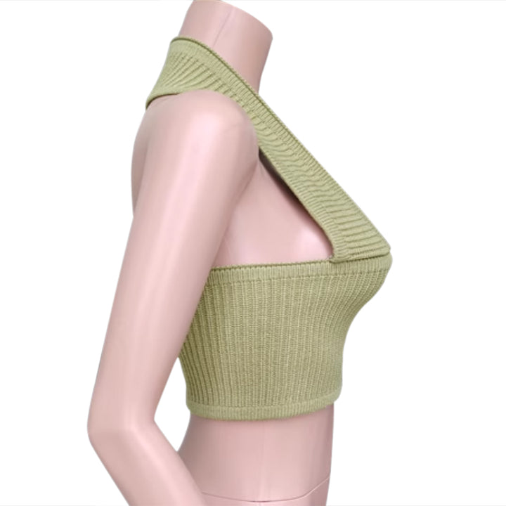ZENZI Knitted Tube Cropped Tank Top