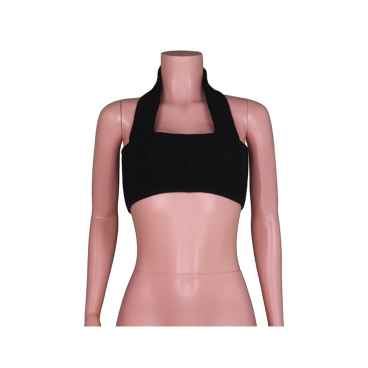 ZENZI Knitted Tube Cropped Tank Top