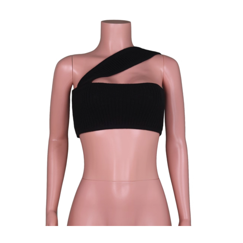 ZENZI Knitted Tube Cropped Tank Top