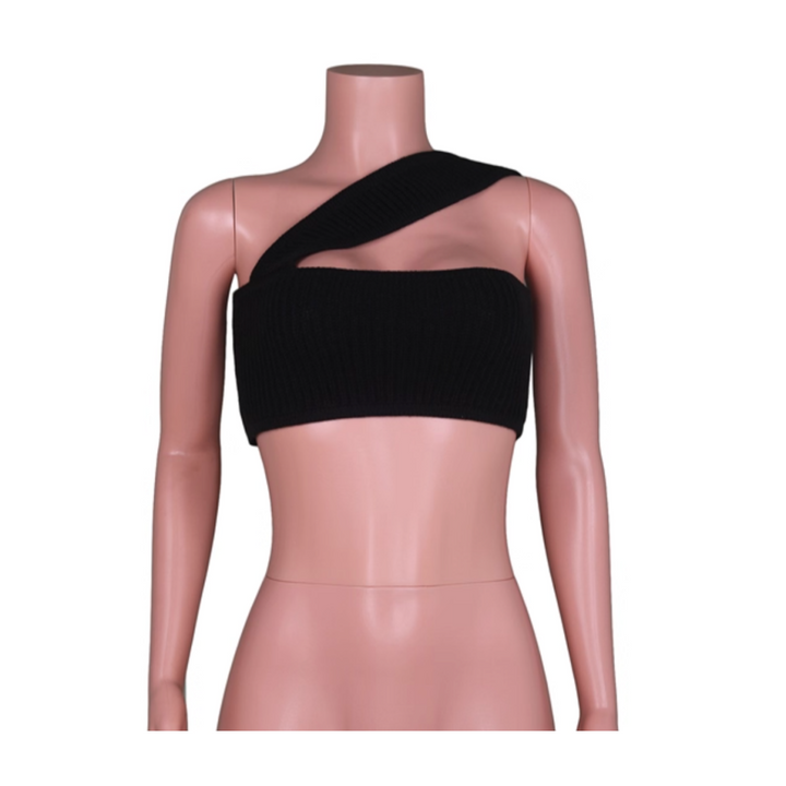 ZENZI Knitted Tube Cropped Tank Top