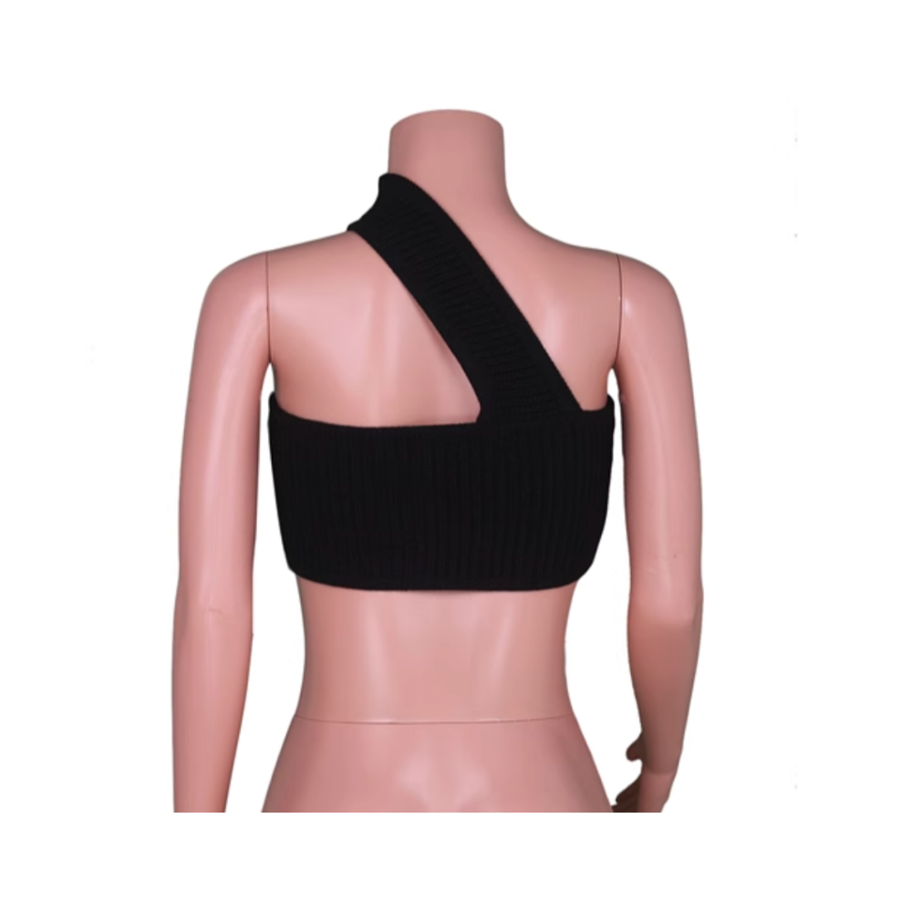 ZENZI Knitted Tube Cropped Tank Top