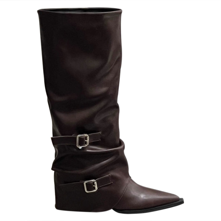 PIAIU Leather Knee High Boots