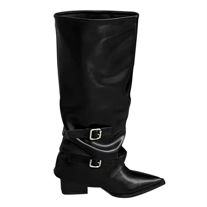 PIAIU Leather Knee High Boots