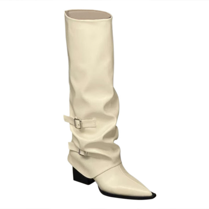 PIAIU Leather Knee High Boots