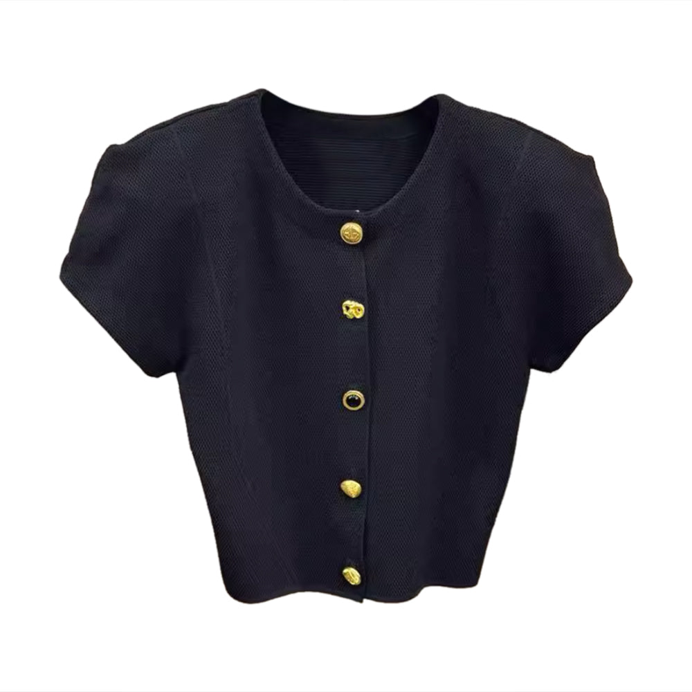 YULID Single-breasted Knit Set