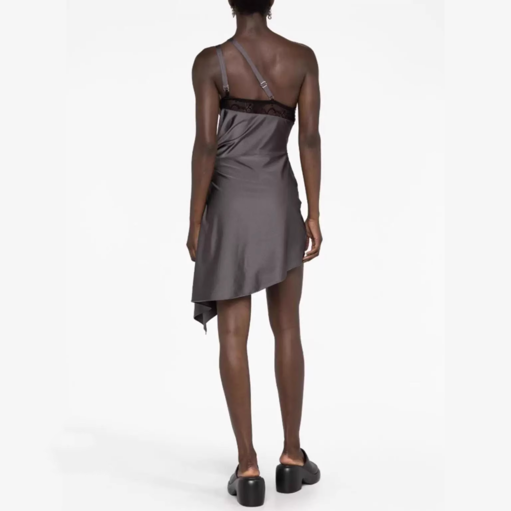 SICHO One-Shoulder Mini Evening Dress Gown