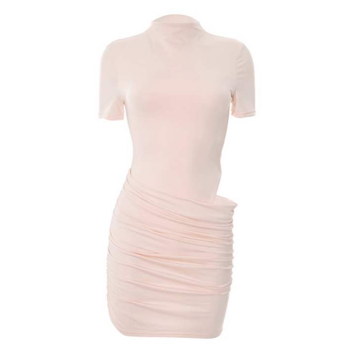 MEIHS Mockneck Cutout-Waist Mini Dress