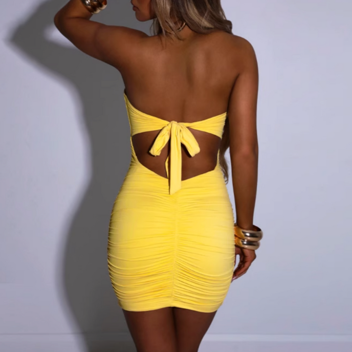 LAEIF Tube Mini Evening Dress Gown