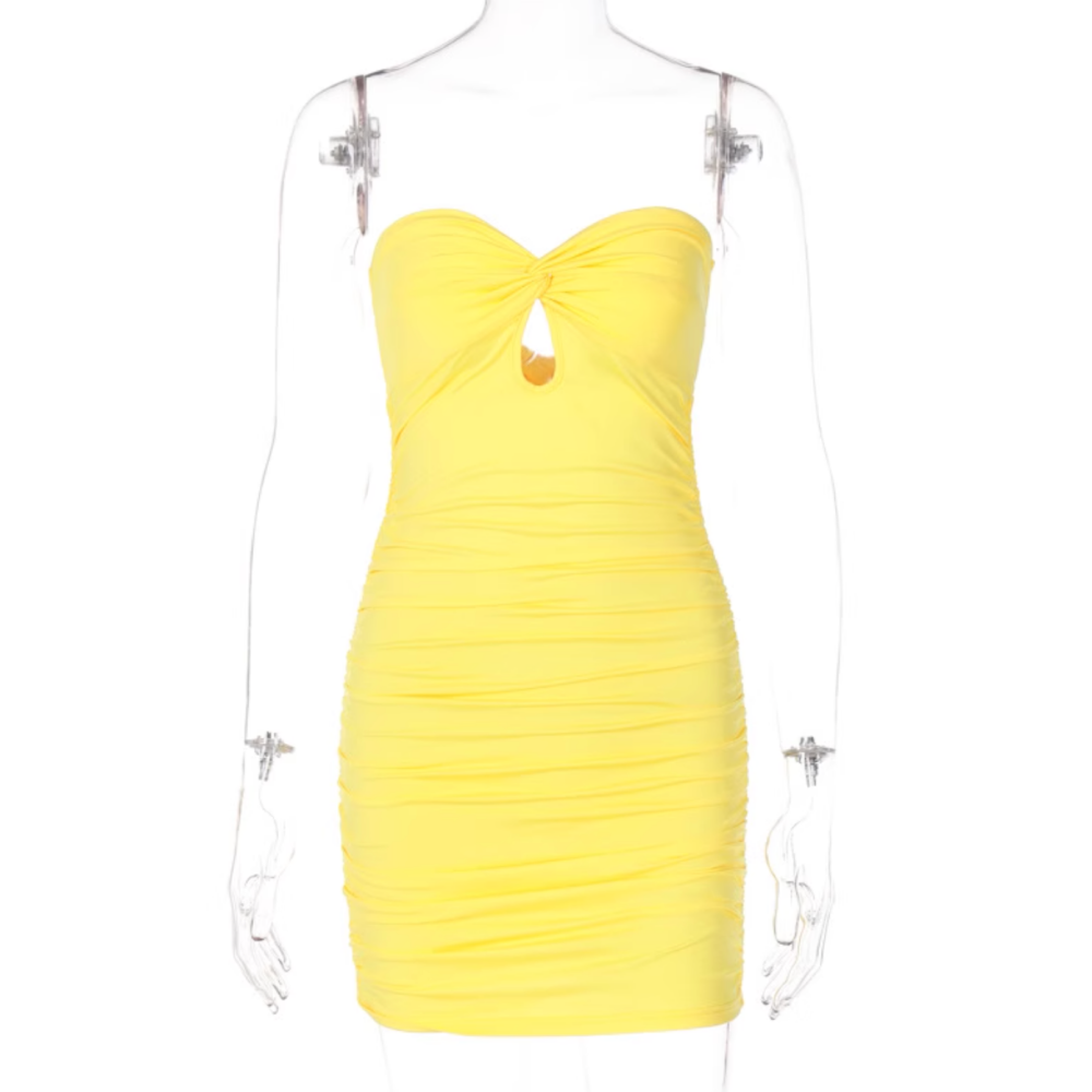 LAEIF Tube Mini Evening Dress Gown