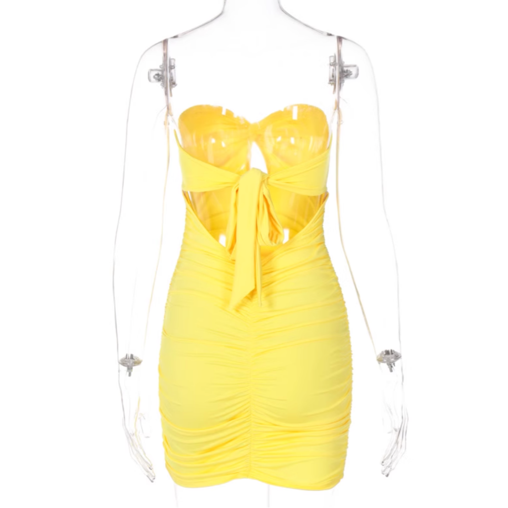 LAEIF Tube Mini Evening Dress Gown