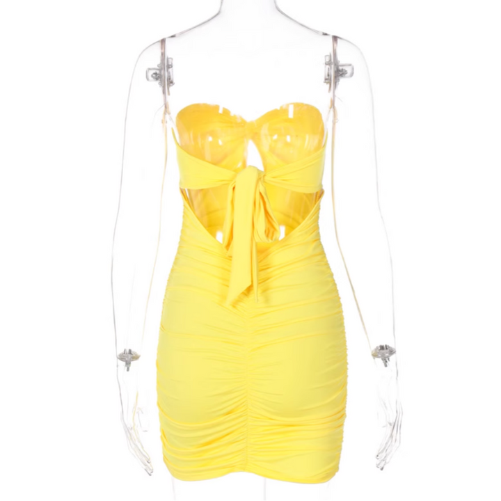 LAEIF Tube Mini Evening Dress Gown