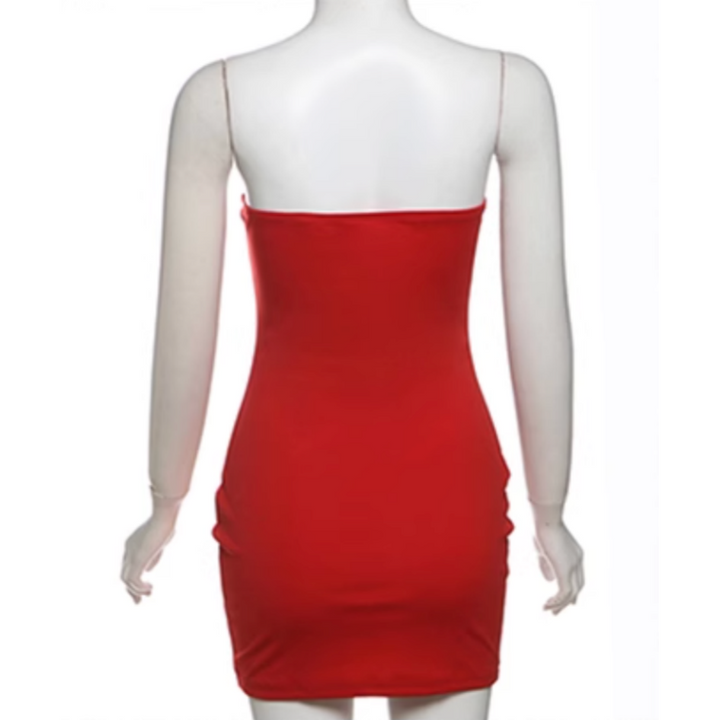 GOJRI Tube Mini Evening Dress Gown