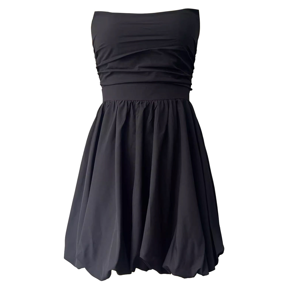 XIHUN Tube Mini Evening Dress Gown