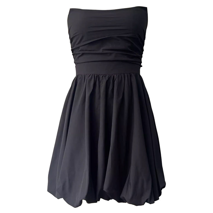 XIHUN Tube Mini Evening Dress Gown