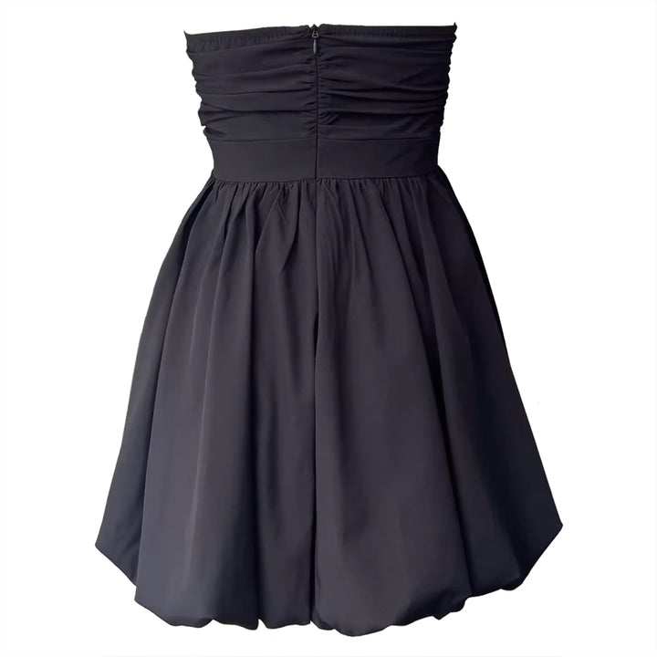 XIHUN Tube Mini Evening Dress Gown