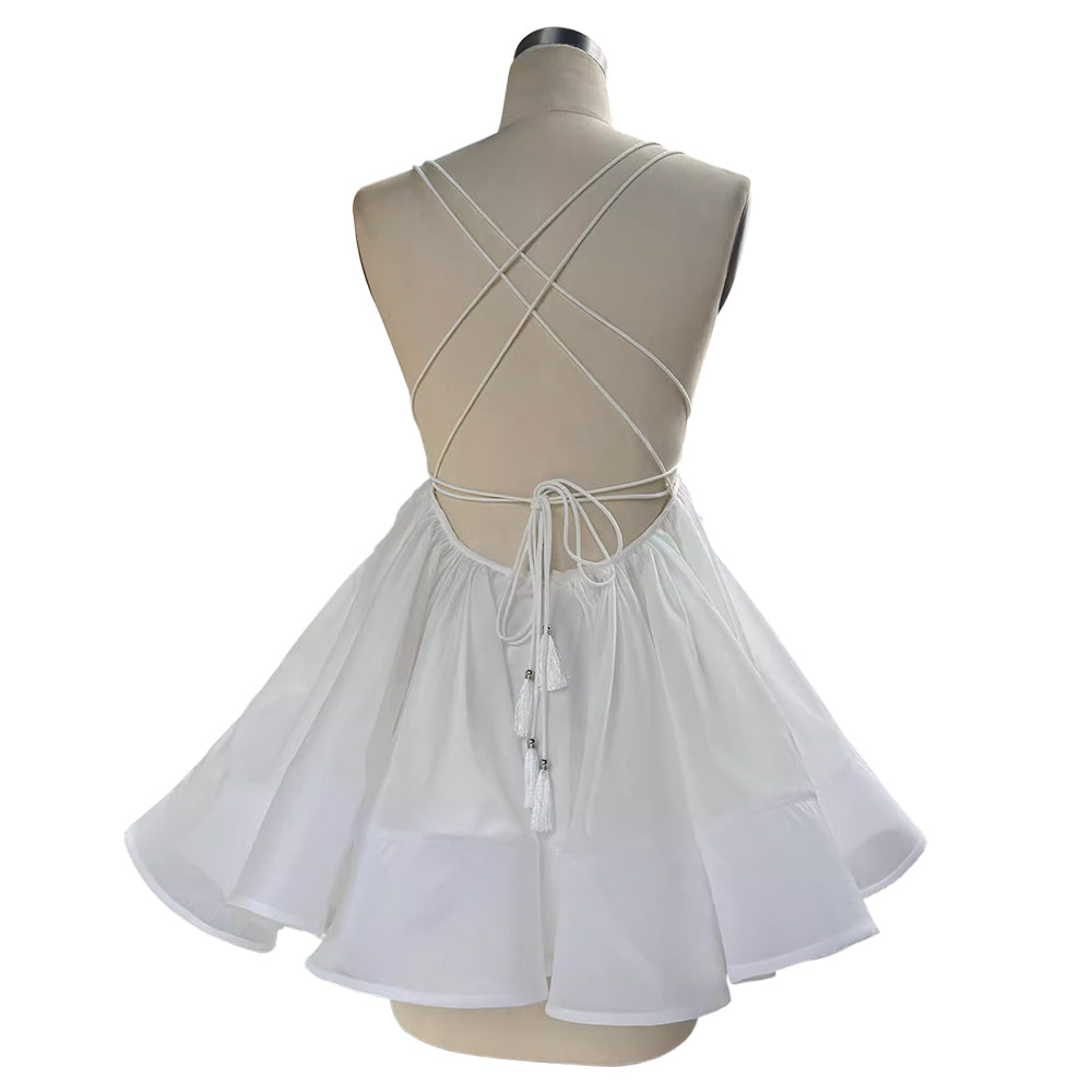 DIUPE Deep V Mini Dress