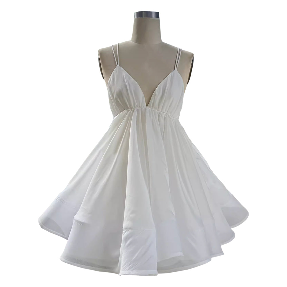 DIUPE Deep V Mini Dress