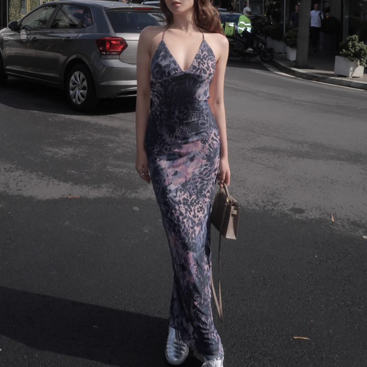 SUAIE Backless Evening Dress Gown