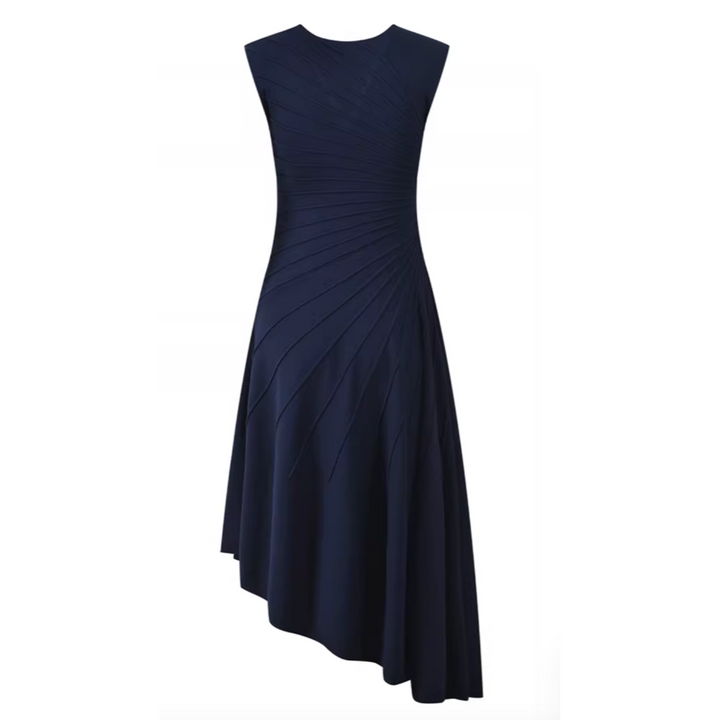 XINTO Sleeveless Asymmetric Evening Dress Gown