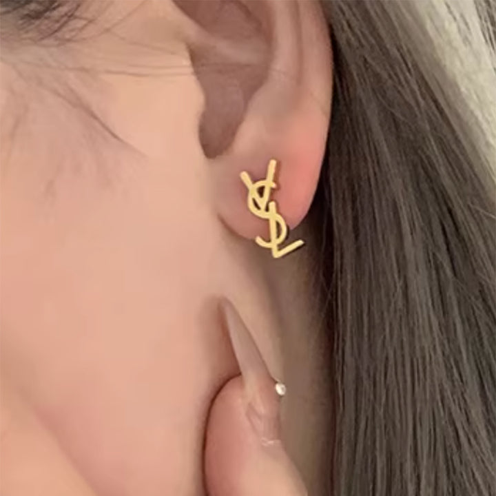 SUOGU Letter Stud Earrings