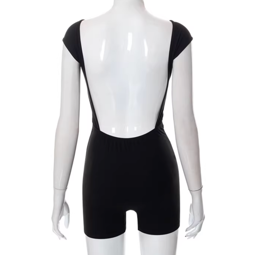 BOTUN Backless Jumpsuit Shorts