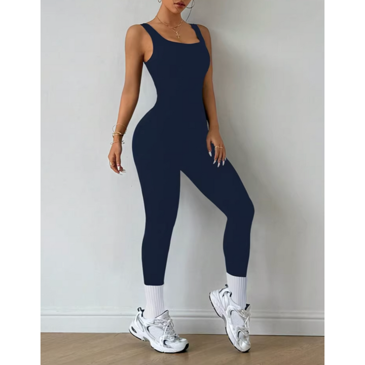 JIHYU Backless Fitted Yoga Jumpsuit