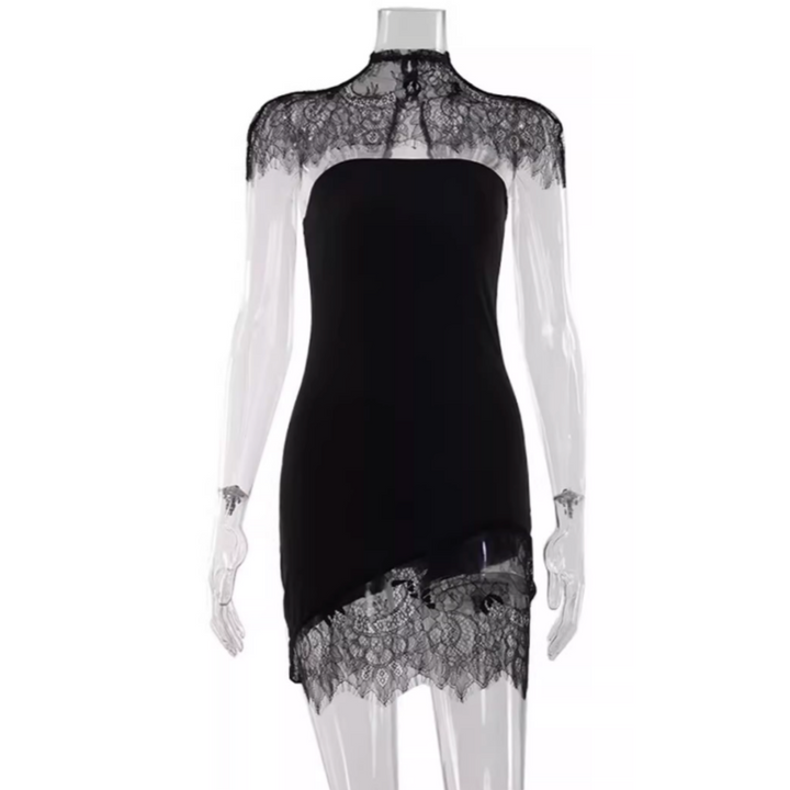 CUYIS Tube Mini Evening Dress Gown