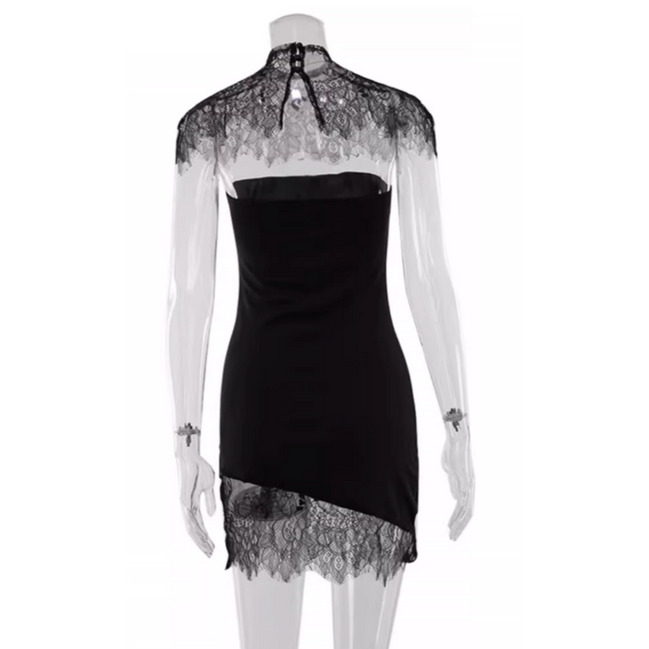 CUYIS Tube Mini Evening Dress Gown