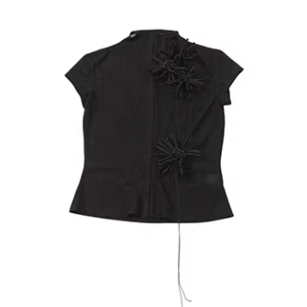 YISOV Turtleneck Short-sleeve T-shirt