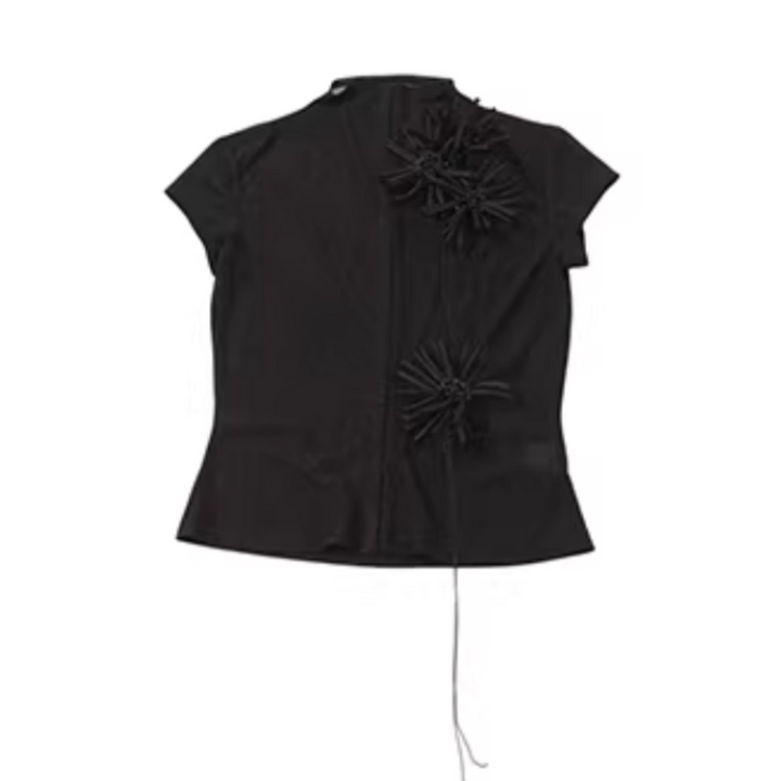 YISOV Turtleneck Short-sleeve T-shirt